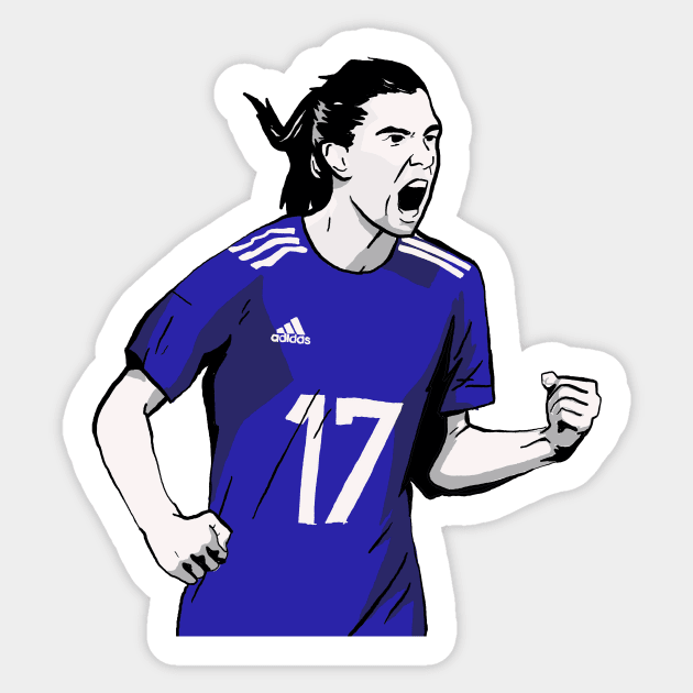 Tobin Heath Sticker by Linzilu99